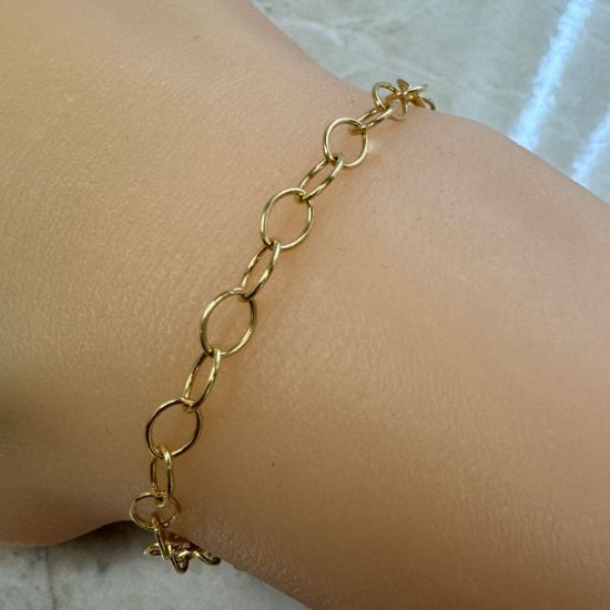 Wholesale Gold Over Sterling Silver Chain - Thick Oval Cable Chain - 5.8 x 4.2mm (sold per foot)