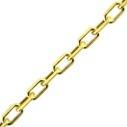 Wholesale Gold over Sterling Silver Bulk Chain -  3mm Diamond Cut Box Chain (Sold by foot)
