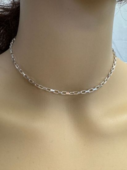 Wholesale Sterling Silver Bulk Chain - 4.5X2.5mm Heavy Long Box Chain (sold per foot)