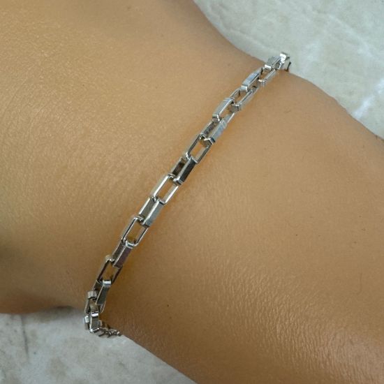 Wholesale Sterling Silver Bulk Chain - 4.5X2.5mm Heavy Long Box Chain (sold per foot)