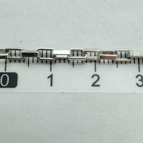 Wholesale Sterling Silver Bulk Chain - 4.5X2.5mm Heavy Long Box Chain (sold per foot)