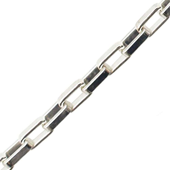 Wholesale Sterling Silver Bulk Chain - 4.5X2.5mm Heavy Long Box Chain (sold per foot)