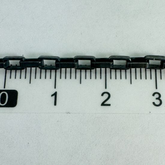 Wholesale Oxidized Sterling Silver Bulk Chain - 4.5X2.5mm Heavy Long Box Chain (sold per foot)