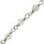 Wholesale Sterling Silver Genuine Rainbow Moonstone Rosary Chain By the Foot- 3mm Round Faceted Beads