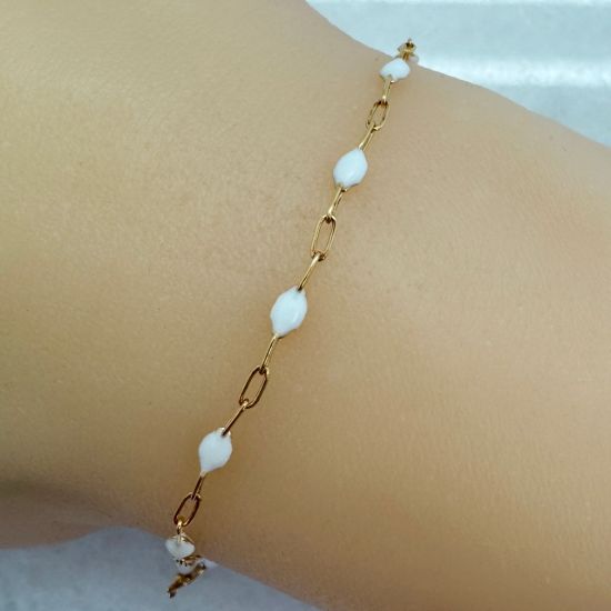 WHOLESALE GOLD FILLED ENAMEL CHAIN BRACELET NECKLACE JEWELRY