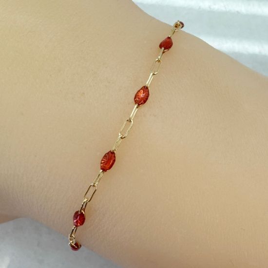 WHOLESALE GOLD FILLED ENAMEL CHAIN BRACELET NECKLACE JEWELRY